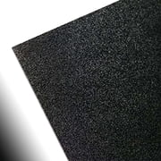 ABS Black Plastic Sheet 1/8" x 24" x 48  Textured 1 Side Vacuum Forming Pack of 4