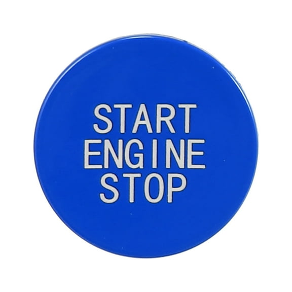 ABS Blue Car Engine Ignition Push Start Stop Button Cover Trim Cap Sticker for BMW 3 Series G20 G05 X5 G06 X6 G07 X7
