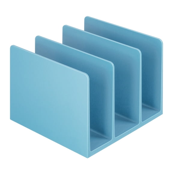 Desk Bookend ABS Book End 3 Section Book Organiser Book Divider Magazine Stand