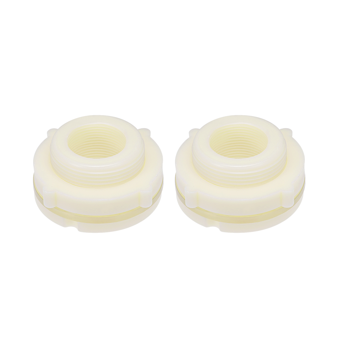 ABS Bulkhead Tank Fitting Adapter for Rain Bucket Aquariums Water Tanks Ponds G11/4 Female 2