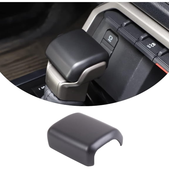 ABS Car Console Gear Gear Shift Knob Head Protection Trim,Shift Gear Protection Trim,Compatible with Toyota Tacoma 2024+ Interior Accessories (Black Carbon Fiber)