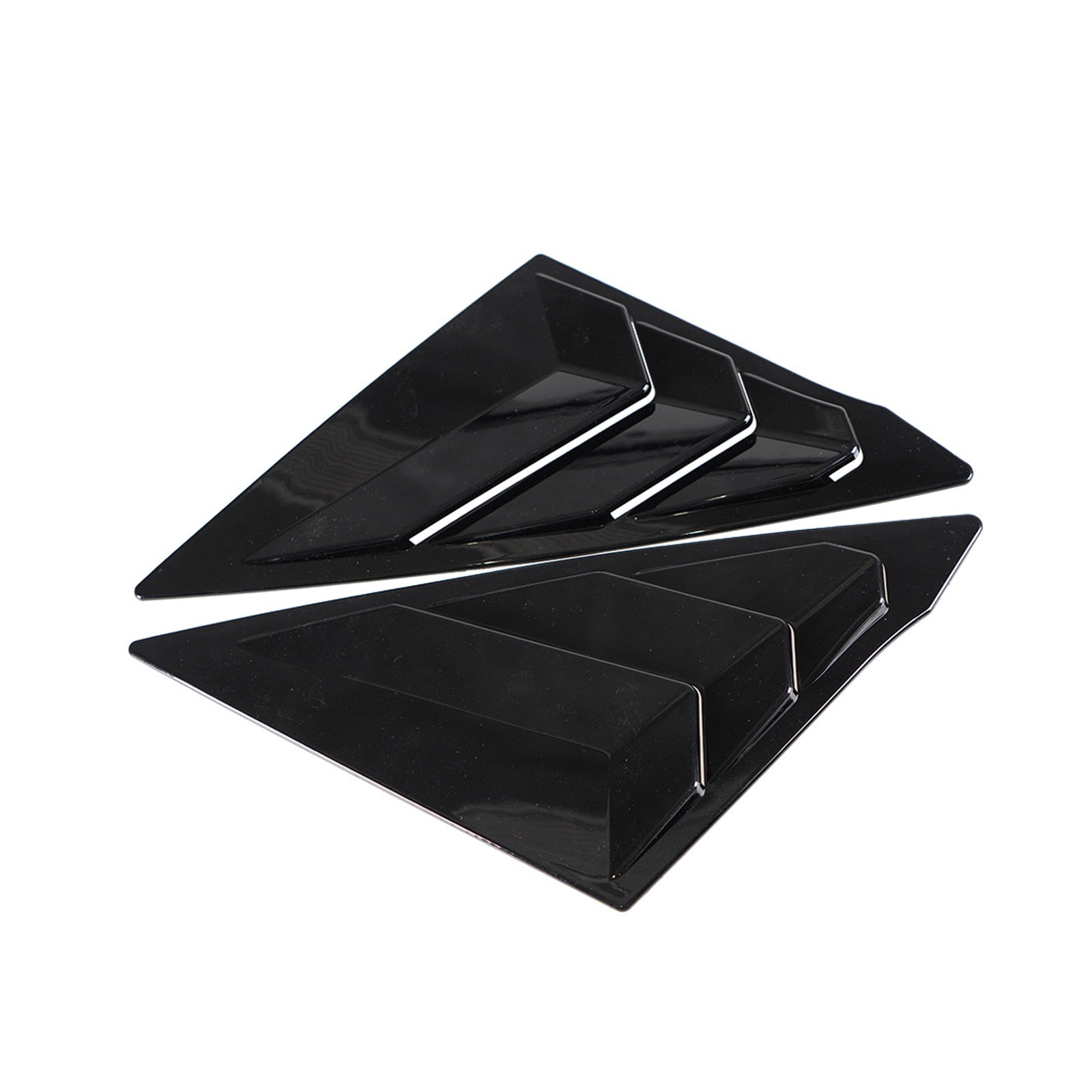 ABS Car Side Window Louvers Car Rear Louver Window Side Shutter Cover ...