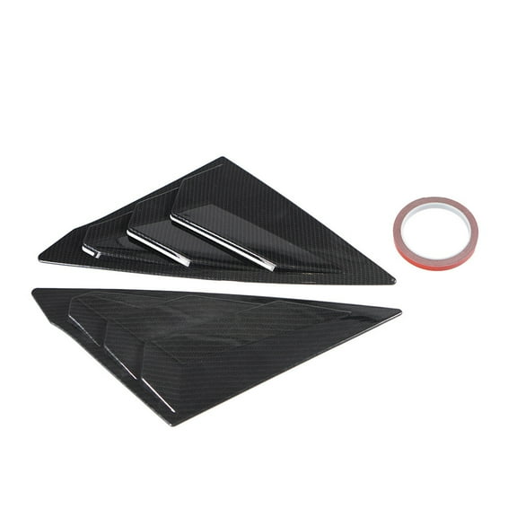 ABS Car Side Window Louvers Car Rear Louver Window Side Shutter Cover Trim Exterior Upgrades Easy Installation