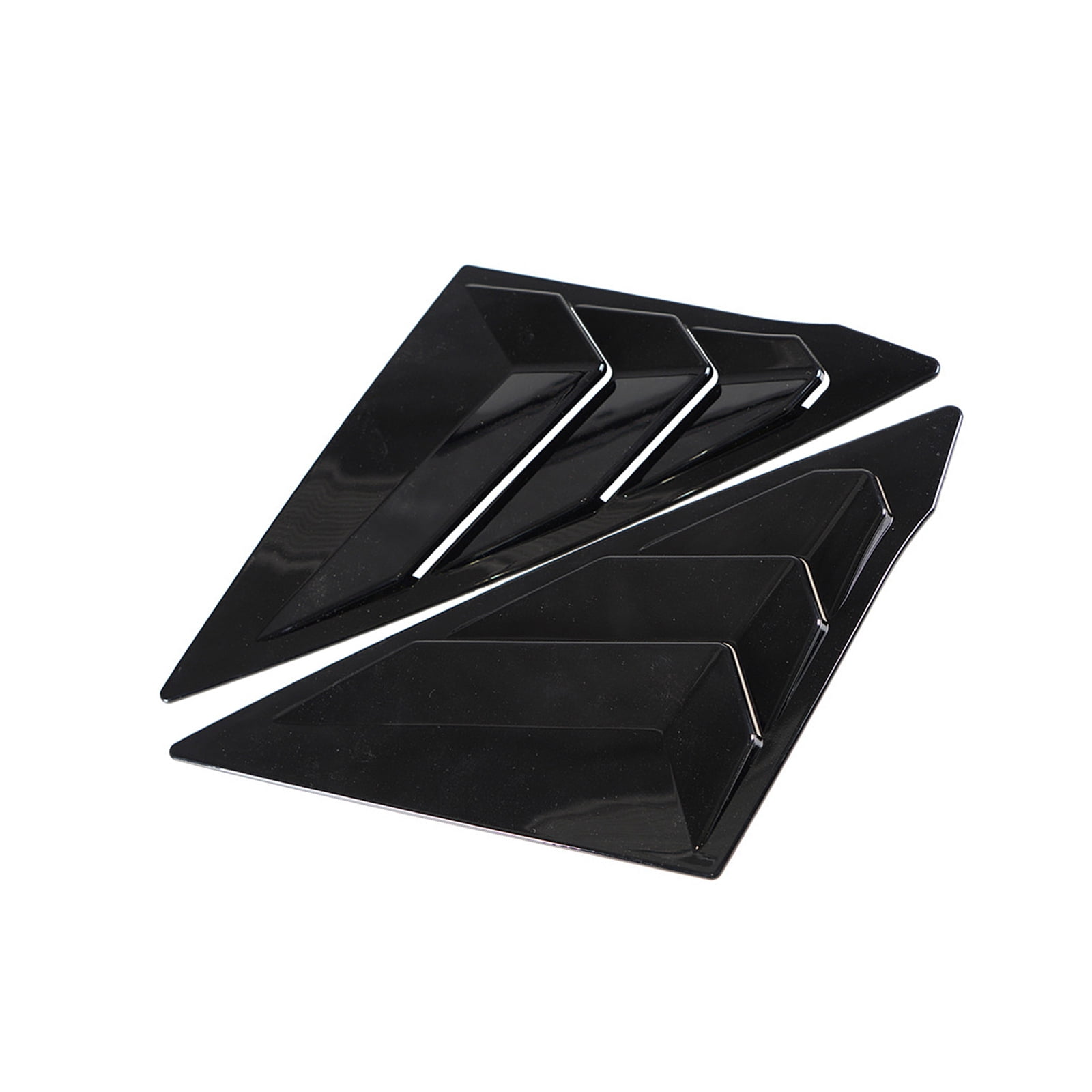 Mini Rear Louvre ABS Car Side Window Louvers Car Rear Louver Window Side Shutter Cover ...