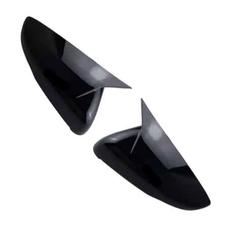 ABS Carbon Fiber Black Side Wing Rearview Mirror Cover Cap Trim for Cadillac CT5 2020-2024