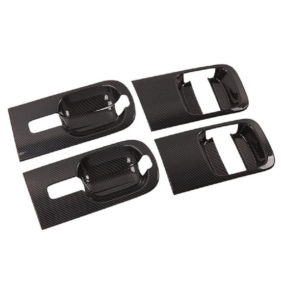 ABS Carbon Fiber Door Handle Bowl Guards Anti-Scratch Protective Cover for H1 I800 2018-2020 Cars