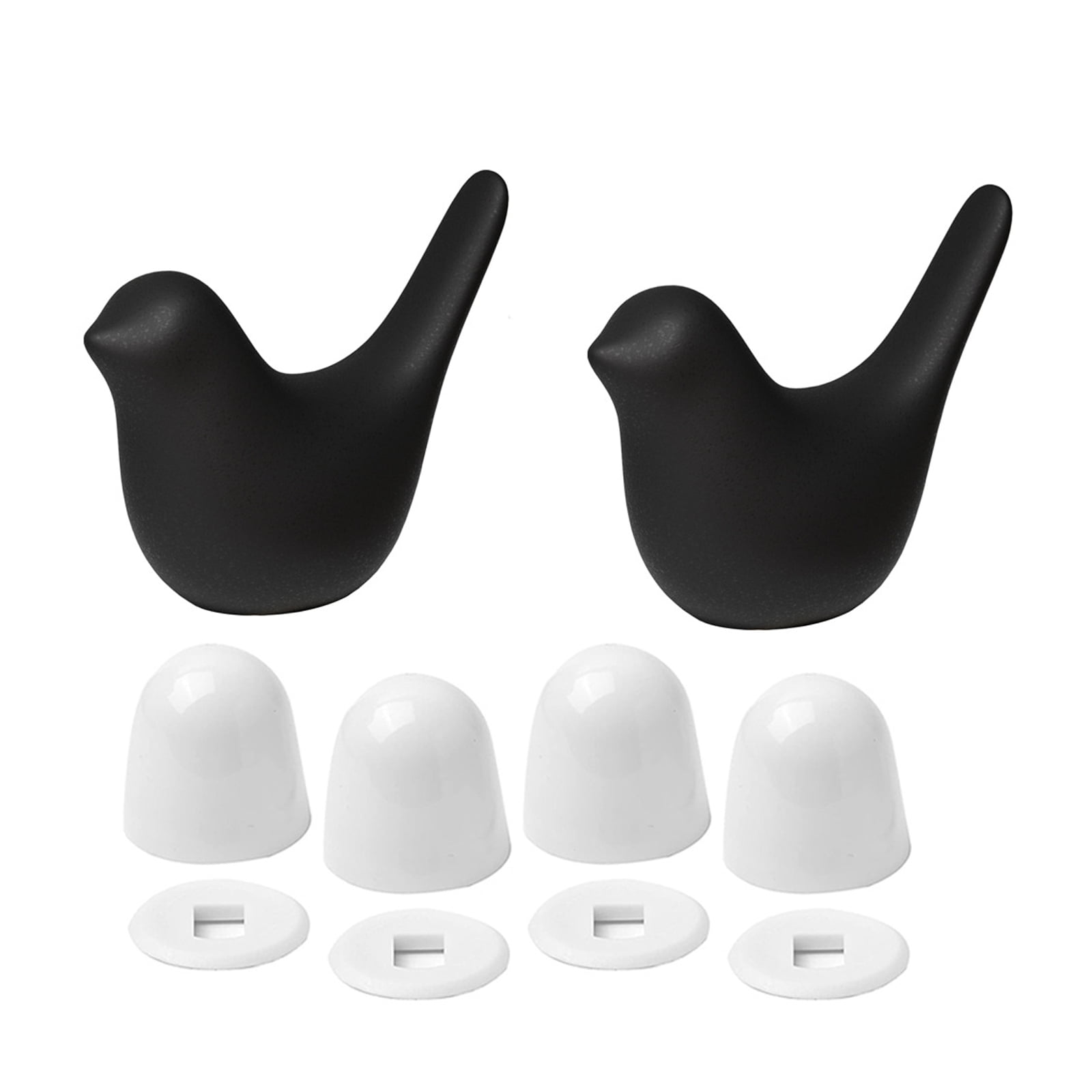 ABS Ceramic Decorative Toilet Bolt Caps Bird Design For Motorhome