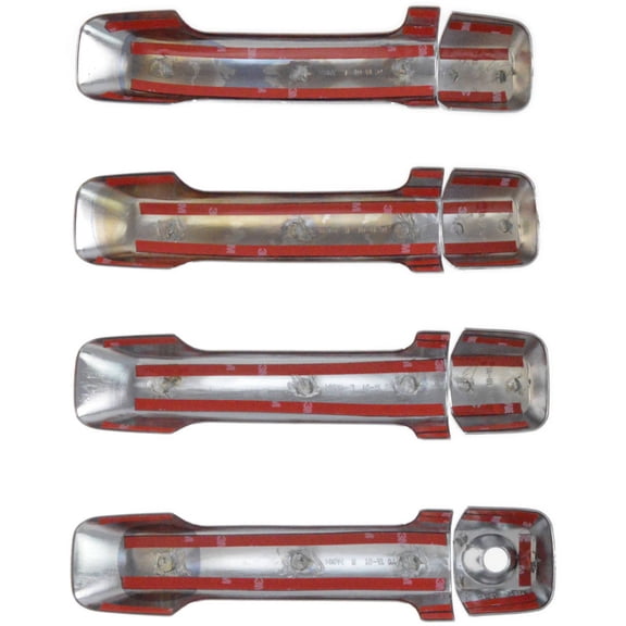 ABS Chrome Door Handle Cover Tape-On for 07-17 Toyota Tundra Crew Max/ 08-17 Toyota Sequoia 4dr Npk