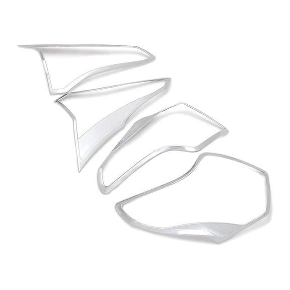 ABS Chrome Rear Tail Lights Cover Trim Bezels For Toyota For RAV4 RAV-4 XLE LE 2018 2017 2016 Outside Accessories