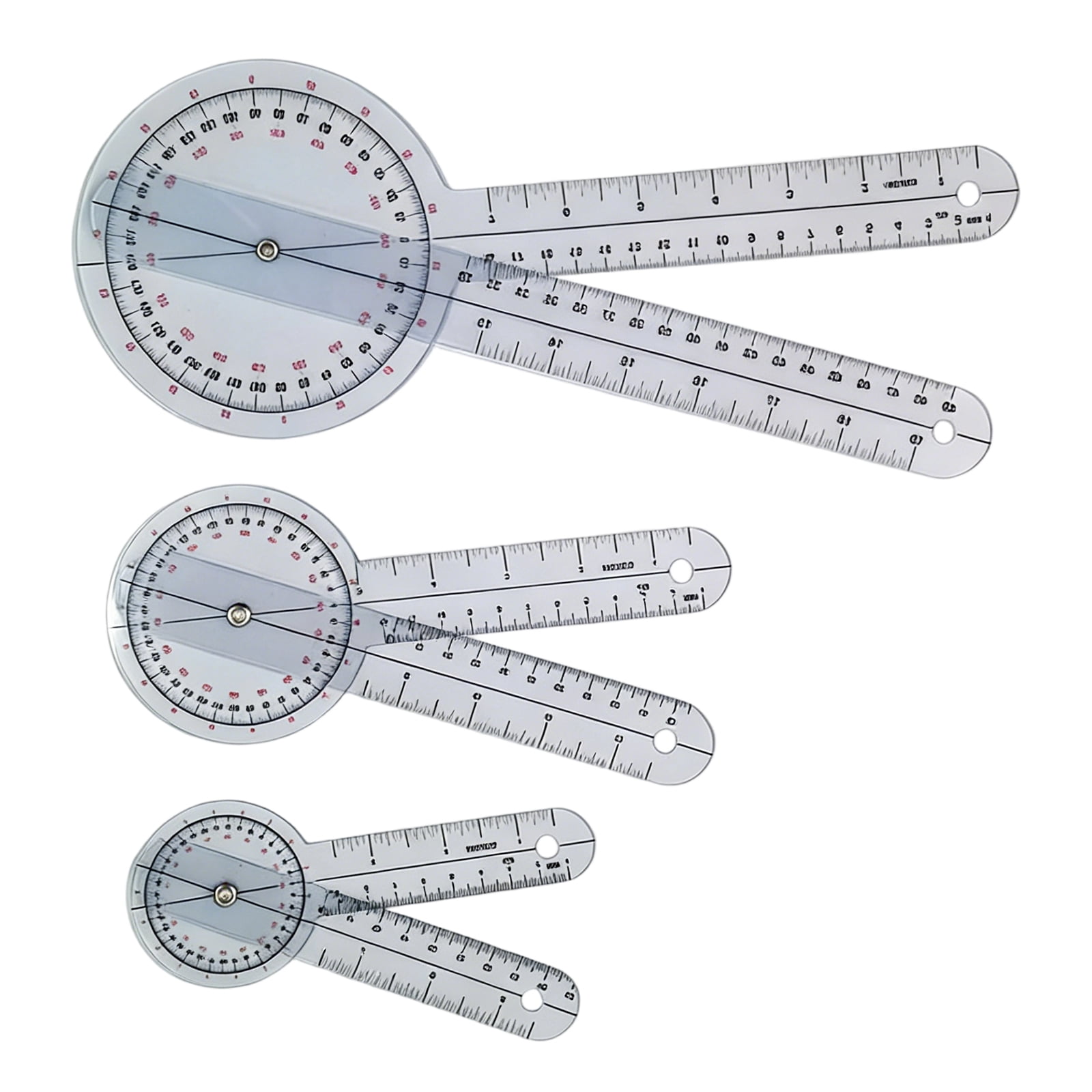ABS Clear Medicinal Angled Ruler Protractor For Accurate Joint ...
