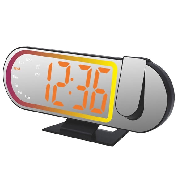 ABS Constructed LED Digital Clock With Night Slide And Customizable Colorful Lighting Preferences