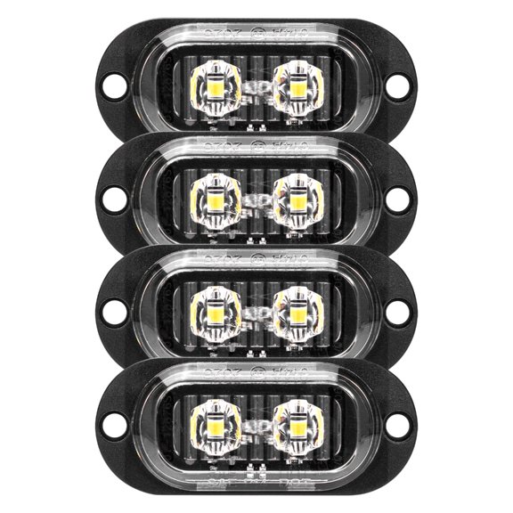 ABS Construction 2LED Strips Warning Light For Trailers Trucks 12-24V Voltages High Intensity Lighting