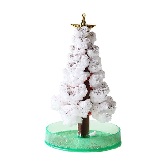 ABS Crystal Growing Christmas Tree DIY Science Kit Kids Hands On Holiday Home Decor Craft Toy