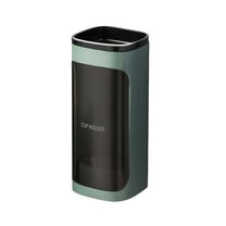 ABS Cup Dispenser with Adhesive Board, Holds 40 Disposable Cups, Durable for Home Office Gym, Easy to Install