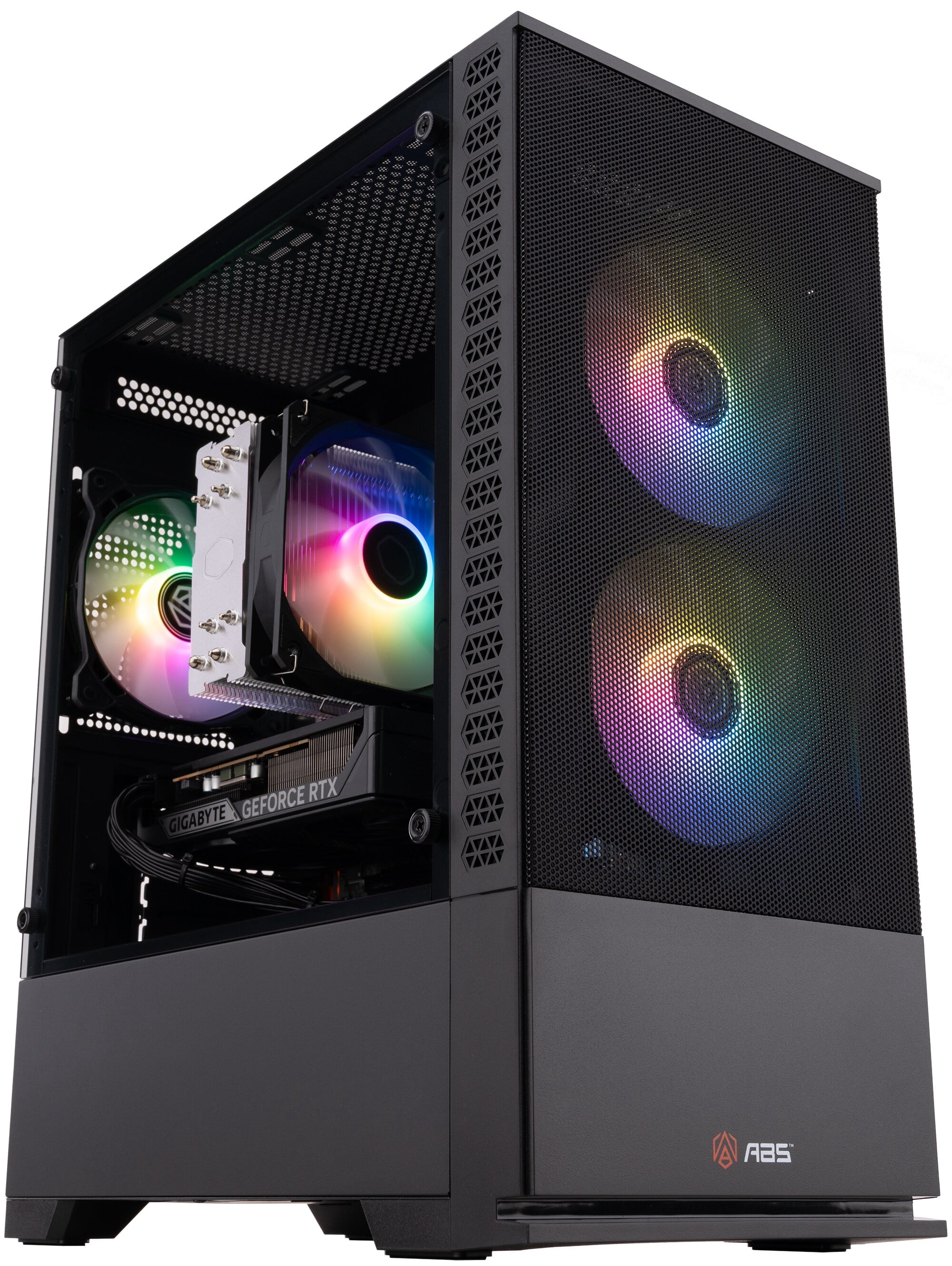 ABS Cyclone Aqua Gaming Desktop PC, Windows 11, Intel Core 5 Processor 120, GeForce RTX 5060 8GB, 16GB DDR4 RAM, 1TB NVMe SSD, Wi-Fi, RGB, Prebuilt