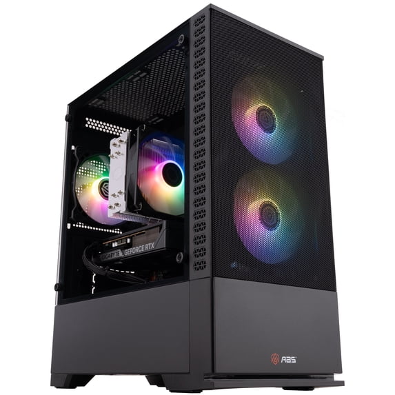ABS Cyclone Aqua Gaming Desktop PC, Windows 11, Intel Core 5 Processor 120, GeForce RTX 5060 8GB, 16GB DDR4 RAM, 1TB NVMe SSD, Wi-Fi, RGB, Prebuilt
