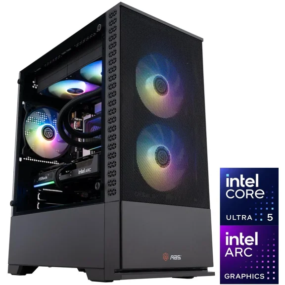 ABS Cyclone Aqua Gaming PC - Windows 11 - Intel Core Ultra 5 250KF Plus - Arc B580 12GB - 32GB DDR5 6400 - 1TB M.2 SSD