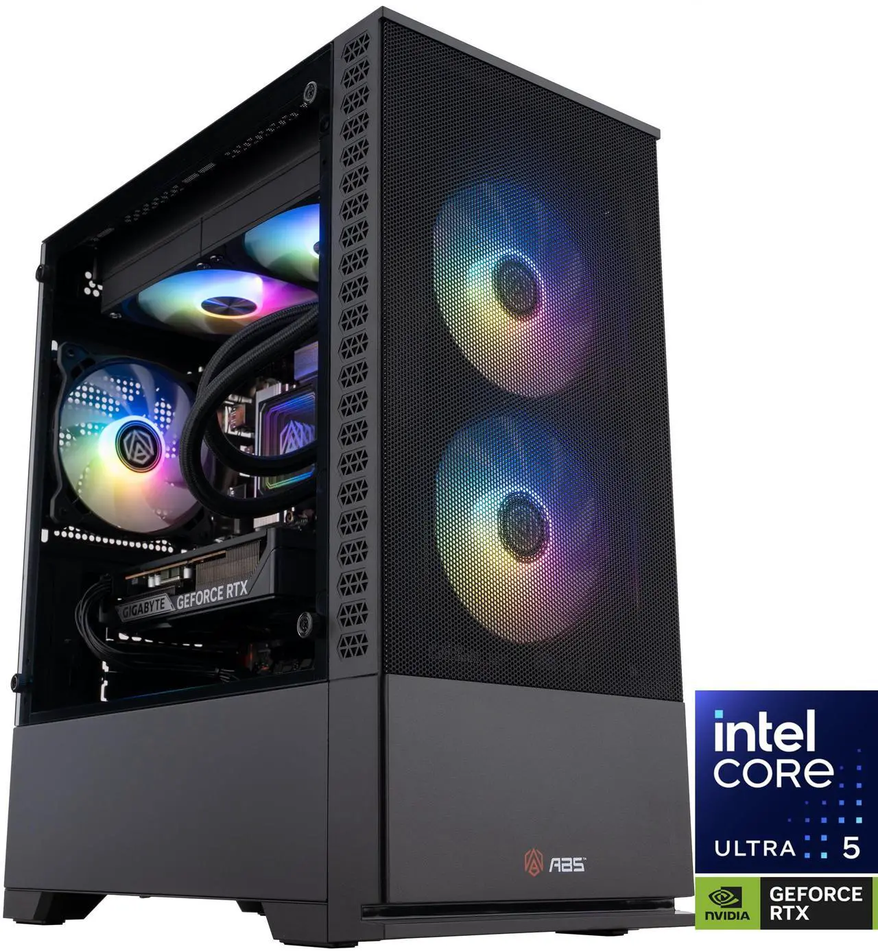 ABS Cyclone Aqua Gaming PC - Windows 11 - Intel Core Ultra 5 250KF Plus - Nvidia GeForce RTX 5060 8GB - DLSS 4 - 32GB DDR5 6400 - 1TB M.2 SSD