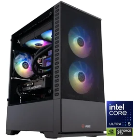ABS Cyclone Aqua Gaming PC - Windows 11 - Intel Core Ultra 5 250KF Plus - Nvidia GeForce RTX 5060 8GB - DLSS 4 - 32GB DDR5 6400 - 1TB M.2 SSD