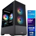 thumbnail image 1 of ABS Cyclone Aqua Gaming PC - Windows 11 - Intel Core i5-14400F - Arc B580 12GB - 32GB DDR4 3200 - 1TB M.2 SSD, 1 of 9