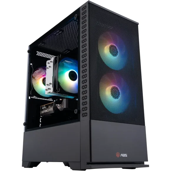 ABS Cyclone Aqua Gaming PC - Windows 11 - Intel Core i7-14700F - GeForce RTX 5060 - DLSS 4 - 16GB DDR4 3200 - 1TB M.2 SSD