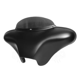 ABS DOUBLE DIN BATWING FAIRING WINDSHIELD FOR 2008-2019 Harley Softail Rocker C Breakout 114