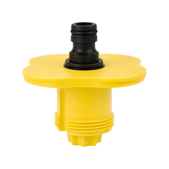 ABS Deck Water Fill Fitting Marine Refill Inlet Port with Upper Fitting, Threaded Mount and Hose Supply Use for Ro