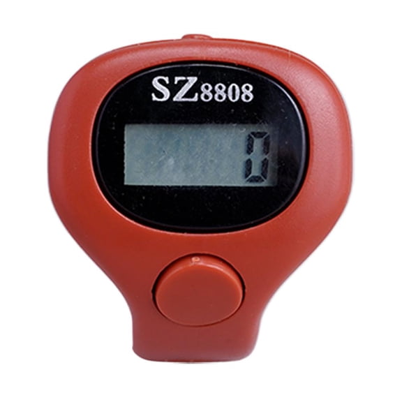 ABS Digital Thumb Counter with LED Light & Reset Function, 1.3x0.9x0.5 Inch, 1 Count