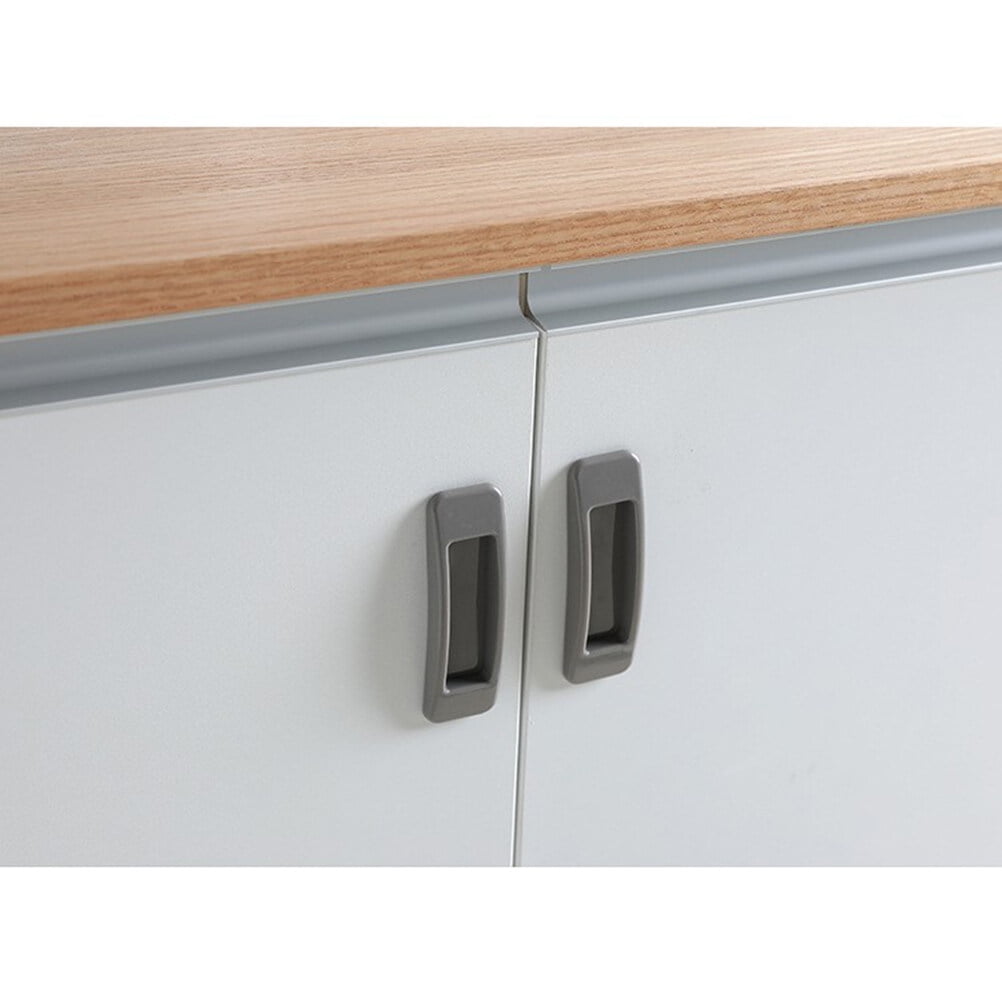 ABS Door Handle 4pcs Rectangular Adhesive Auxiliary Door Window Handle