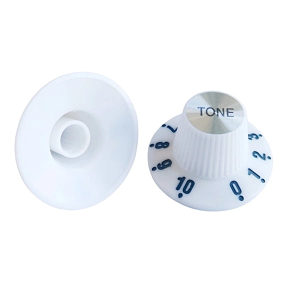 ABS Effect Knob With Metal Top Insert For Guitar Pedals And Synthesizers