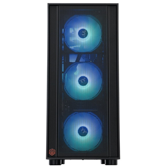 ABS Eurus Black Gaming PC with Windows 11 Home, AMD Ryzen 7 9800X3D, GeForce RTX 5080, DLSS 4, AI-enhanced performance, 32GB DDR5 6400MHz RAM, and a 2TB M.2 NVMe Gen4 SSD