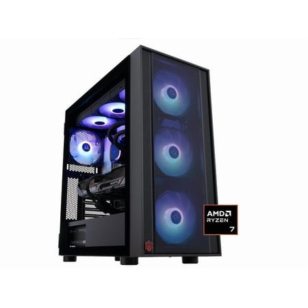 ABS Eurus Ruby Gaming PC - Windows 11 - AMD Ryzen 7 7800X3D - GeForce RTX 5070 - DLSS 4 - AI-Powered Performance - 32GB DDR5 6400MHz - 2TB M.2 NVMe SSD - ER7800X3D5070