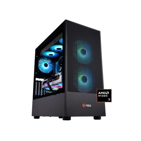 ABS Aeolian Ruby Gaming PC - Windows 11 - AMD Ryzen 7 7800X3D - Radeon RX 9070 XT - 32GB DDR5 6000MHz - 2TB M.2 NVMe SSD - AR7800X3D9070XT