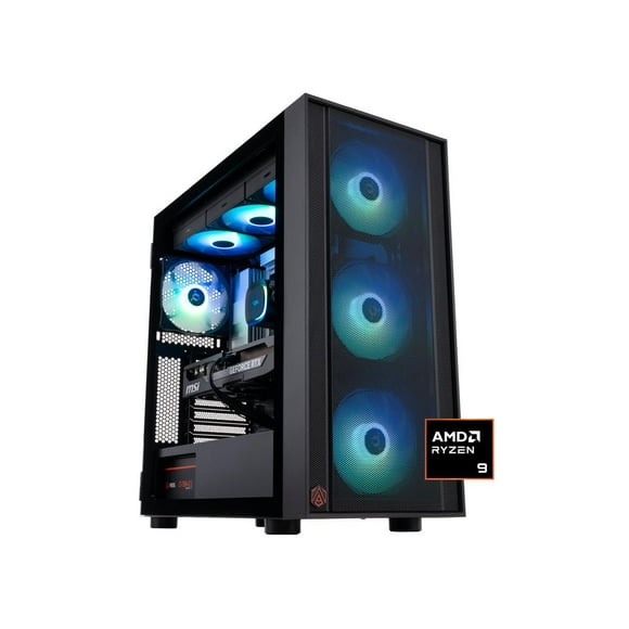 ABS Eurus Ruby Gaming PC - Windows 11 - AMD Ryzen 9 9950X3D - GeForce RTX 5070 Ti - DLSS 4 - AI-Powered Performance - 32GB DDR5 6400MHz - 2TB M.2 NVMe SSD - ER9950X3D5070TI