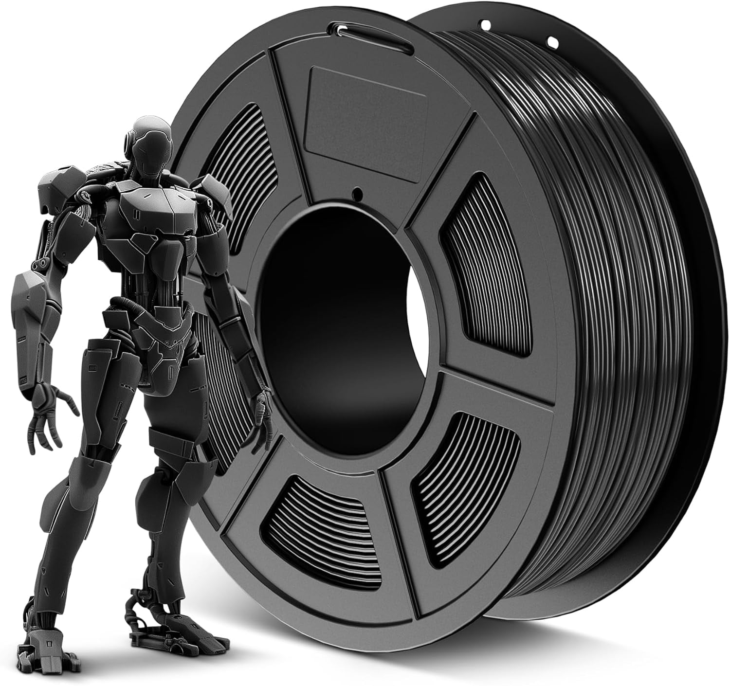 SUNLU ABS Filament 1.75mm 3D Printer Filament, Highly Resistant Durable, Heat Resistance, Excellent Toughness, Compatible with 99% FDM Printers, 1kg Spool (2.2lbs), Black