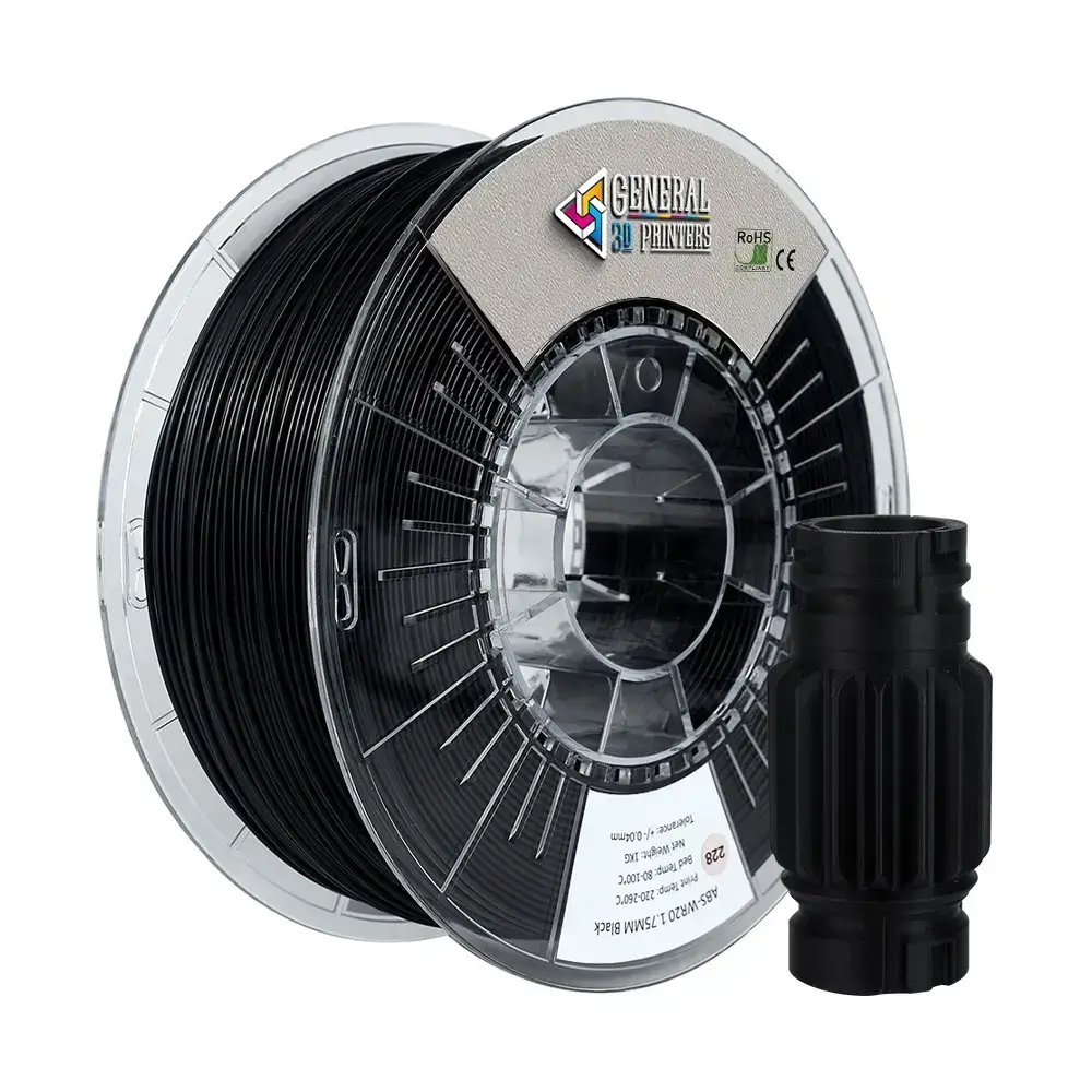 ABS Filament 1.75mm Colored, 1kg (Black)