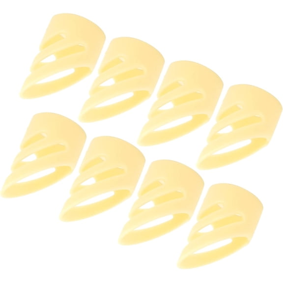 ABS Finger Pick, Guitar Pick Accessories Stringed Instrument Picks 0.63in X 0.63in for Guitars for Ukulele for Basses(6L+2M)