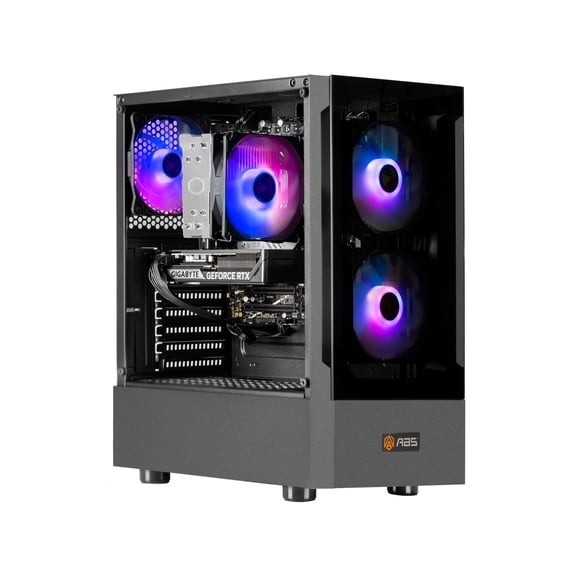 ABS Flavonius Aqua Prebuilt Gaming PC - Windows 11 - Intel Core i5-14400F - GeForce RTX 5060 8GB - DLSS 4 - 16GB DDR4 - 1TB NVMe SSD