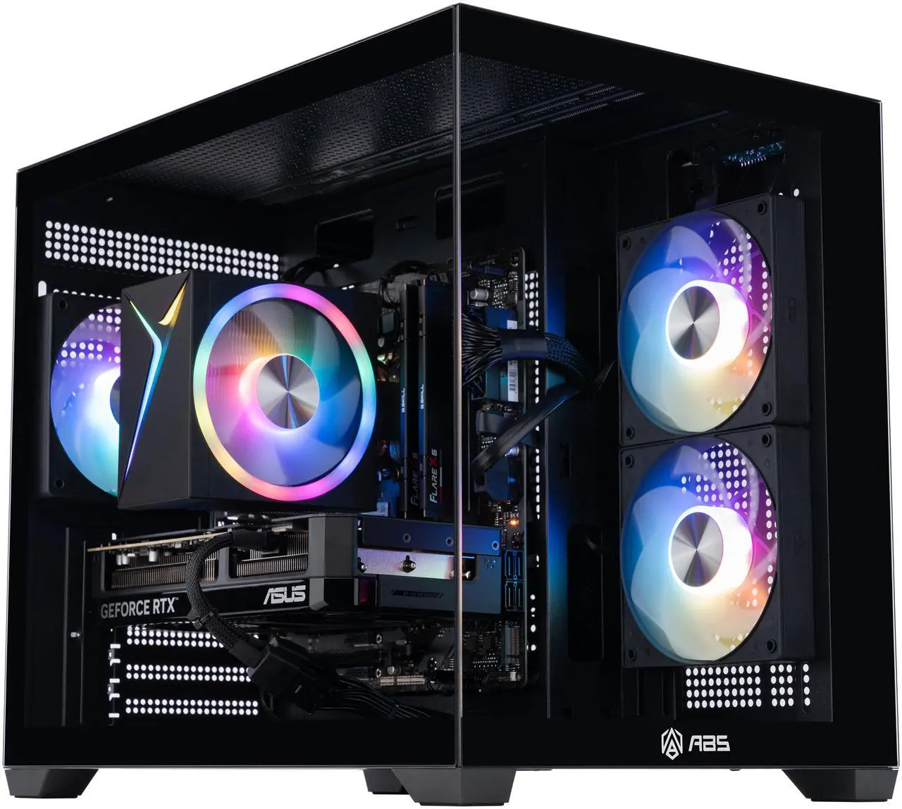 ABS Flux II Aqua Gaming PC - Core i7-14700F - GeForce RTX 5070 - 32GB DDR5 - 1TB SSD