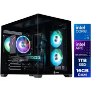 ABS Flux II Aqua Gaming PC - Windows 11 - Intel Core 5 120 - Arc A750 8GB - 16GB DDR4 3200 - 1TB M.2 SSD