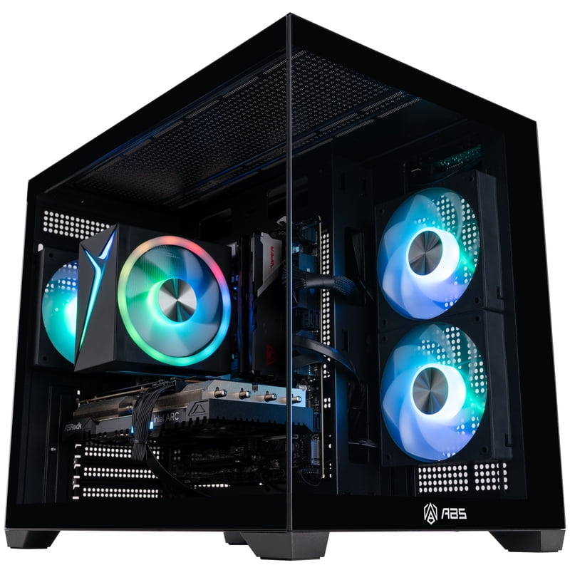ABS Flux II Aqua Gaming PC - Windows 11- Intel Core 5 120 - Intel Arc A580 - 16GB DDR4 - 1TB - ABSWMT120A580