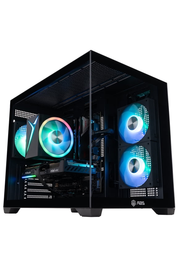 ABS Flux II Aqua Gaming PC - Windows 11- Intel Core i5 14400F - Intel Arc B580 - 32GB DDR5 - 1TB - ABSWMT14400B580