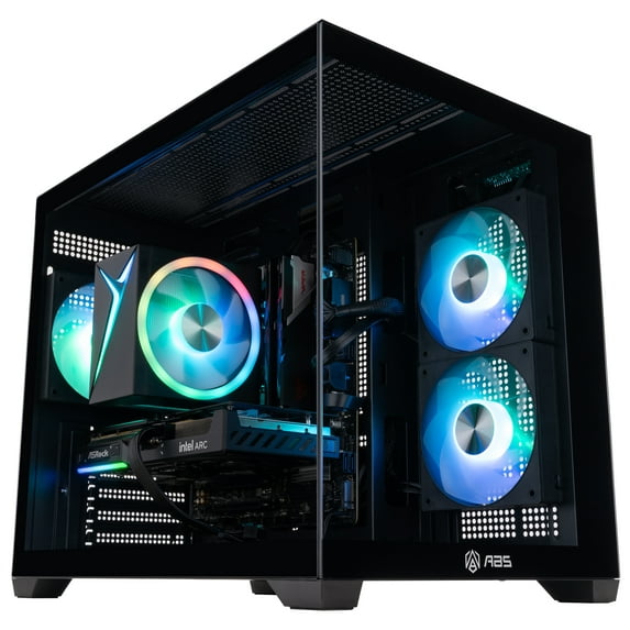 ABS Flux II Aqua Gaming PC - Windows 11- Intel Core i5 14400F - Intel Arc B580 - 32GB DDR5 - 1TB - ABSWMT14400B580