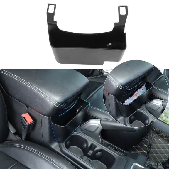 ABS Front Armrest Storage Box Organizer Tray For Jeep Wrangler JL 2018-2021