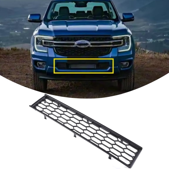 ABS Front Bumper Grille Mesh Insect Screen for 2023-2026 Ford Ranger T9 SPORT/XLT/XLS/XL,Dust Screen Breathable Mesh Insect Screen