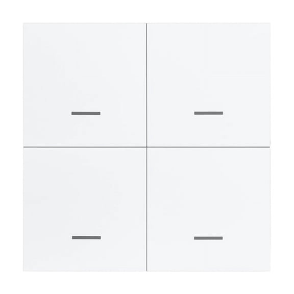 ABS Graffiti ZigBee Scene Switch 4-Gang 12-Scene Buttons, Home Assistant Compatible, 85x85x12mm, English Manual Included