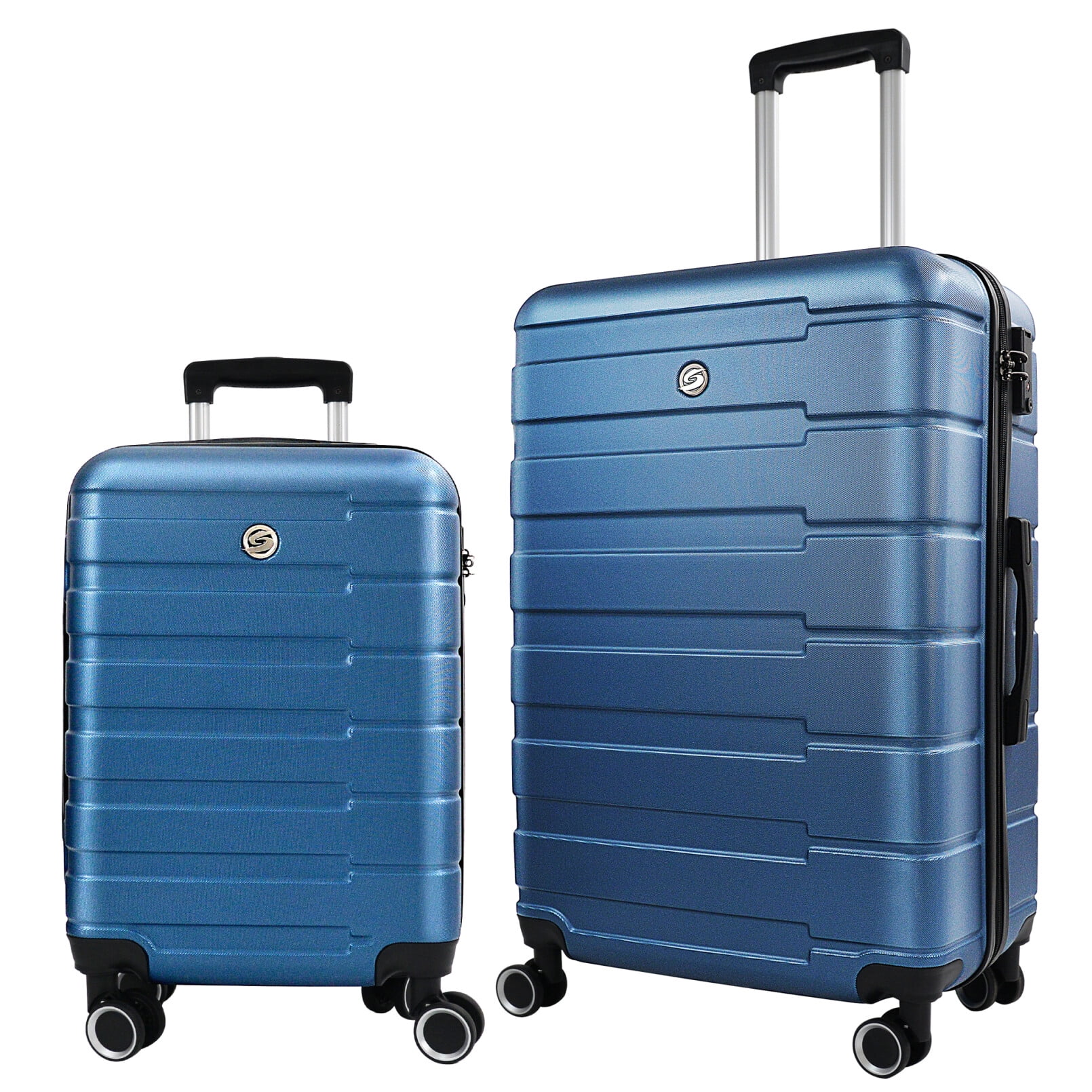ABS Hard Shell Lightweight Luggage Sets 2 Piece with TSA Lock & 360