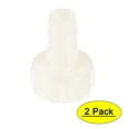 thumbnail image 1 of ABS Hose Barb Fittings Coupler, 10mm Barb x G1/2 Female Thread, White 2Pcs, 1 of 5