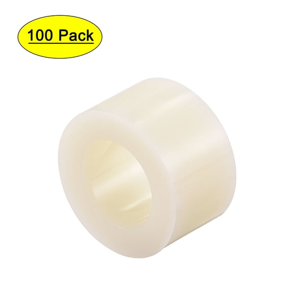 ABS ID 8.2mm OD 14mm Length 8mm Round Spacer Beige 100 Pack