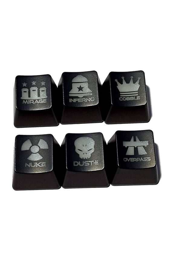 ABS Keycaps OEM Profile R4 Personality Height Translucent Keycap Replacement for Mechanical Keyboard 6pcs